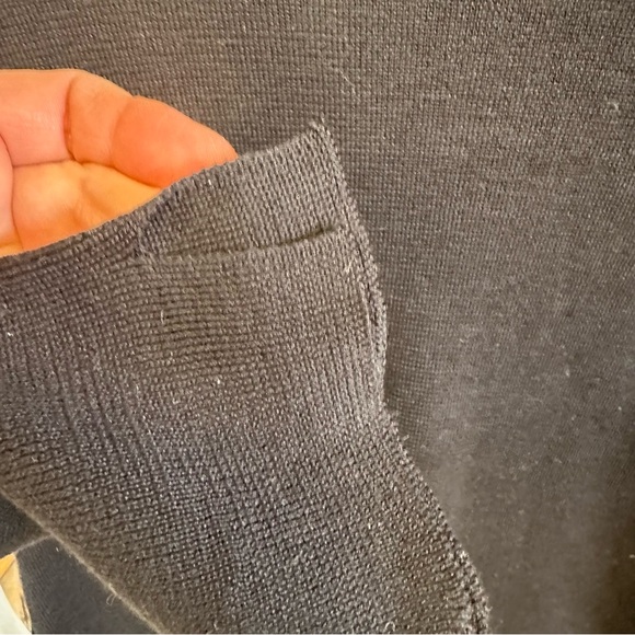 Peruvian Connection black Pima cotton 3/4 Sleeve Top - Picture 3 of 8